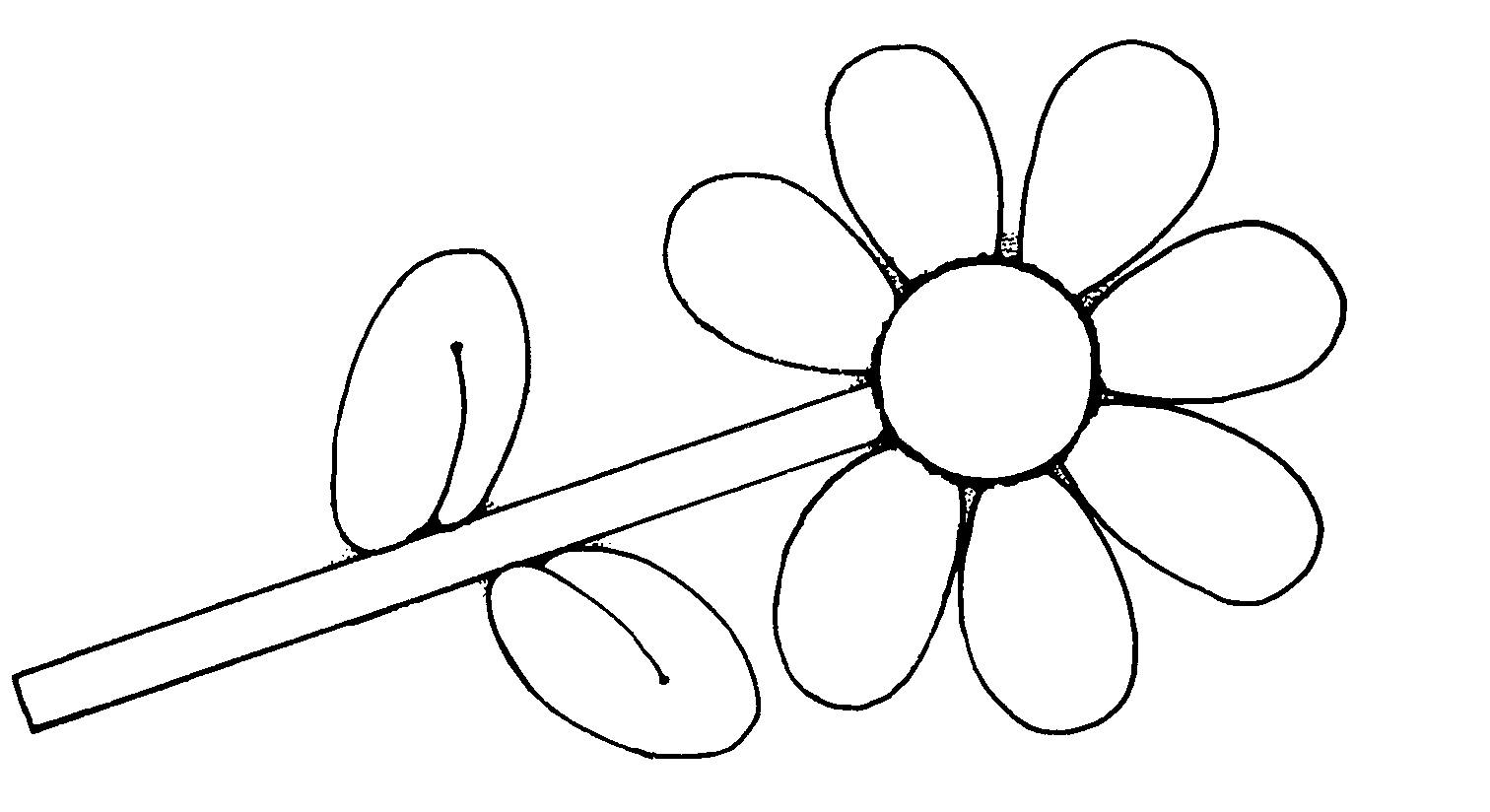 flower clipart black and whit - Black And White Clipart Flowers