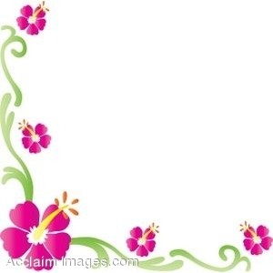 Flower border flower clip art