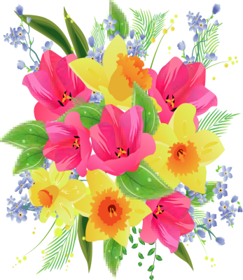 Flower bouquet clip art free - ClipartFest