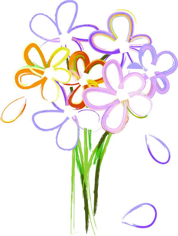 Hart shape floral bouquet Cli