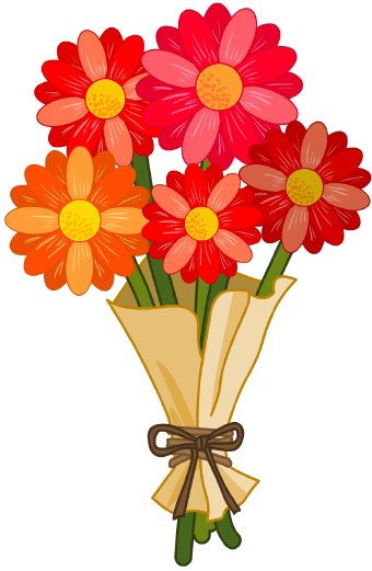 Clip Art Bouquet Of Flowers .