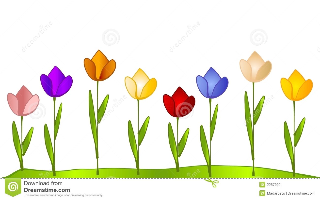 Flower Bed Clipart Abstract V