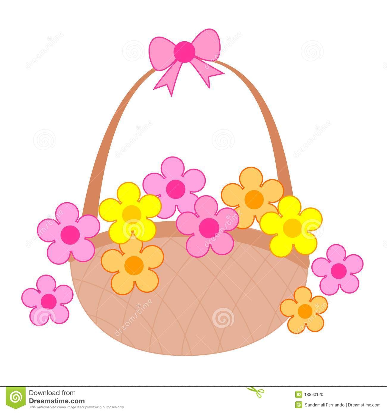 Flower Girl Basket Clipart