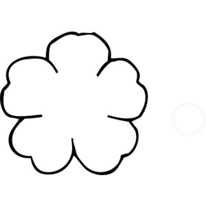 6+ Flower Outline Clip Art - Preview : Flower Template F | HDClipartAll