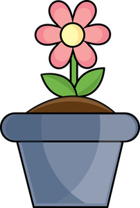 Flower Pot Clipart Image Clip Art Image Of A Spring Flower