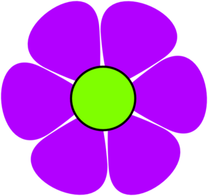 Flower Power Purple Clip Art