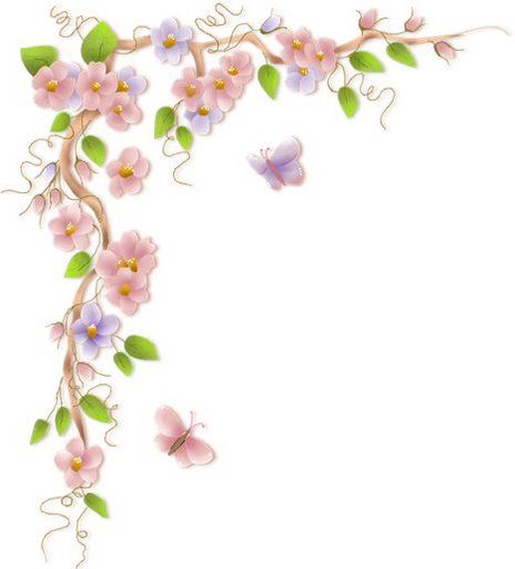 Flower border flower clip art