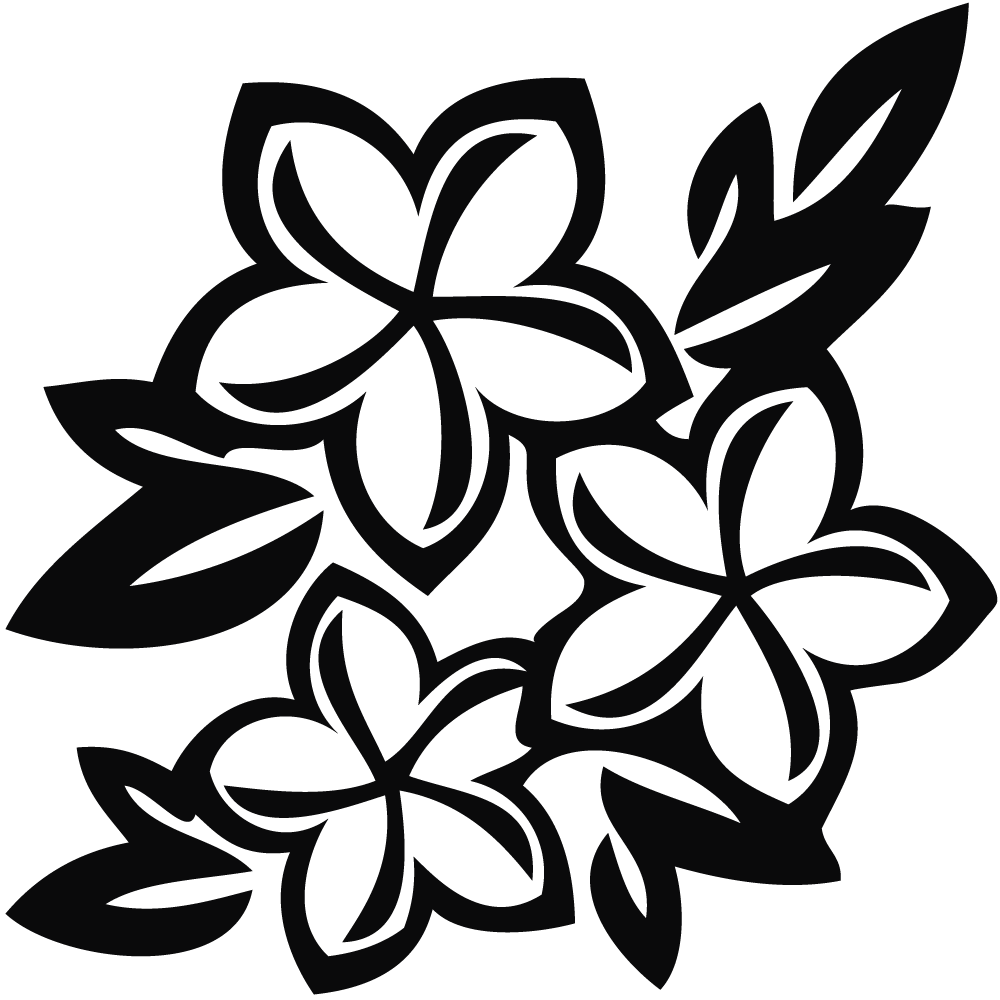 flowers clipart black and whi - Flower Clipart Black And White