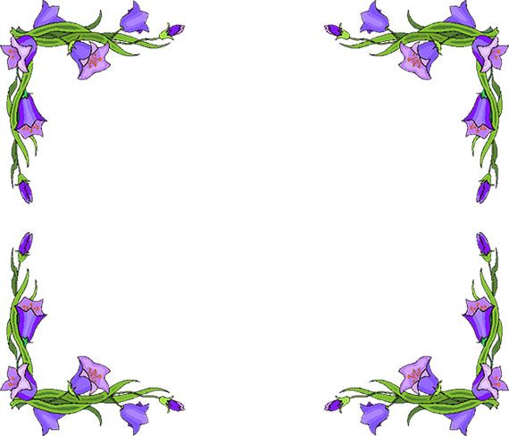 Clip art · Free Flower Borde - Flowers Borders Clipart