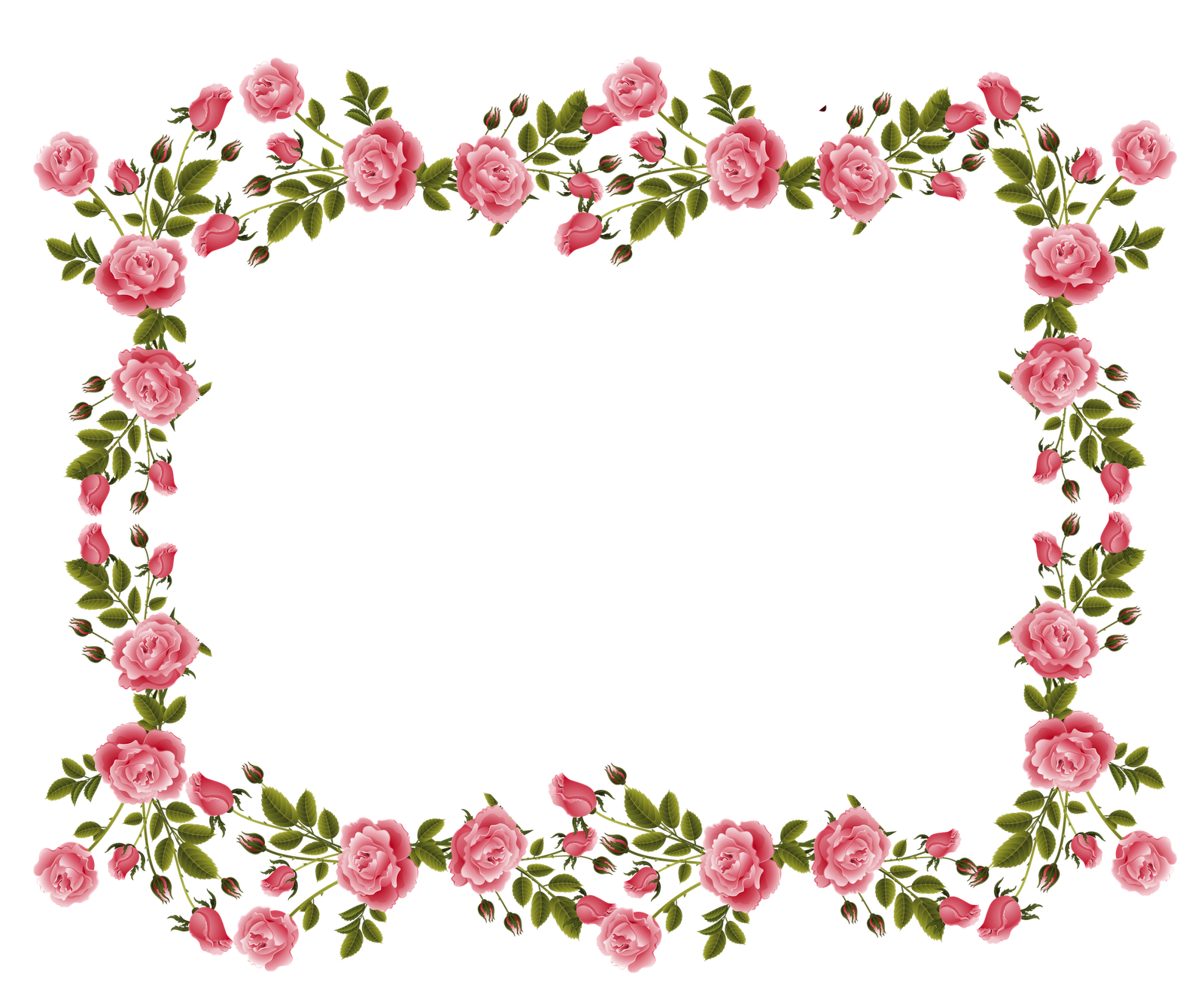 Clipart Flower Border Clipart Panda Rose pink rose border png border clipart  png free clip art images freeclipartpw pink roses decoration this image as  ClipartLook.com 