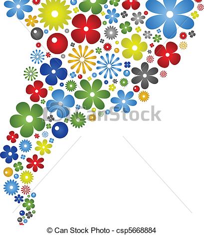 Abstract Flower Color Background - csp5668884
