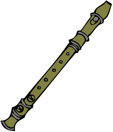 Oboe Clipart Black And White 