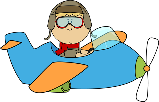 Cute Airplane | Boy Flying an Airplane Clip Art - Boy Flying an Airplane  Image
