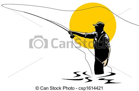 Fly Fishing Clip Art - Fly Fishing Clipart