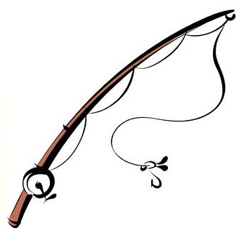 Fishing pole fishing rod clip
