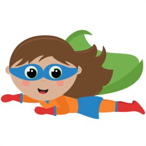 Flying Girl Superhero Girl SV - Super Hero Clipart