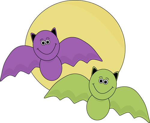 Flying Halloween Bats - Cute Bat Clipart