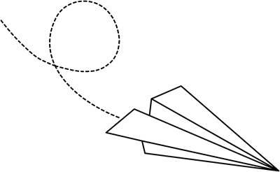 Free paper airplane clipart