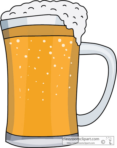 Beer mugs clipart black and .