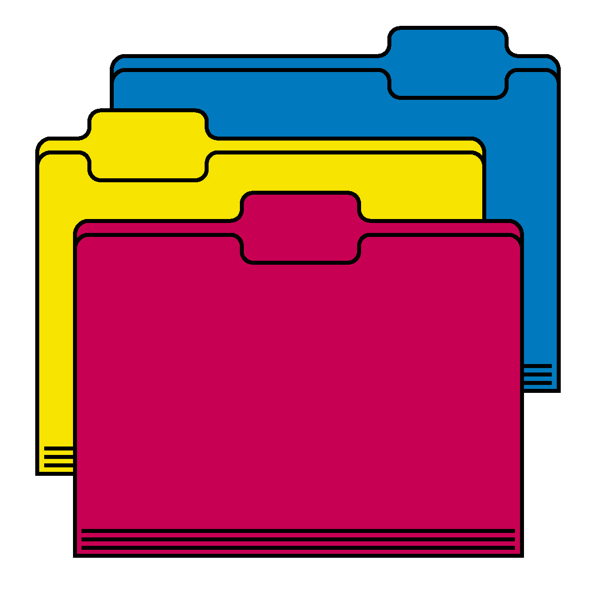 Folder Clipart yellow journal