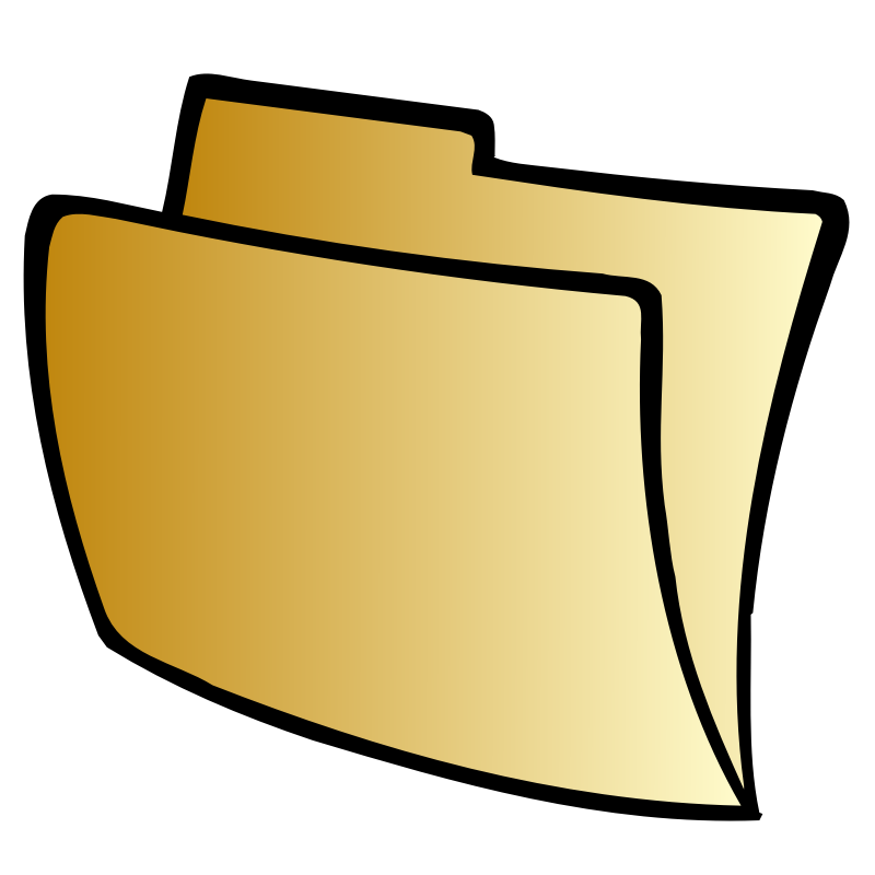 Folder Clipart yellow journal - Folder Clipart