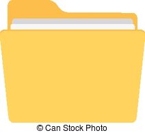 Folder Clipart orange pocket