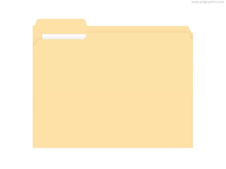 Manila folder (PSD) - Folder Clipart