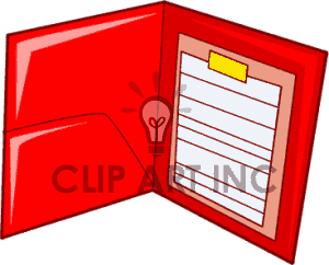 File Folders Clipart (School 