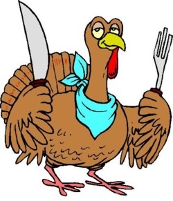 Follow us. - Turkey Dinner Clipart