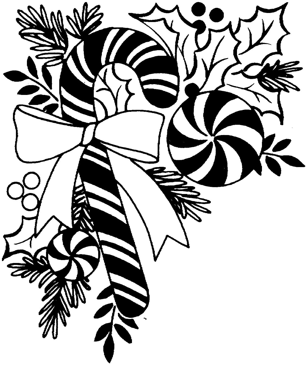 christmas clipart black and .