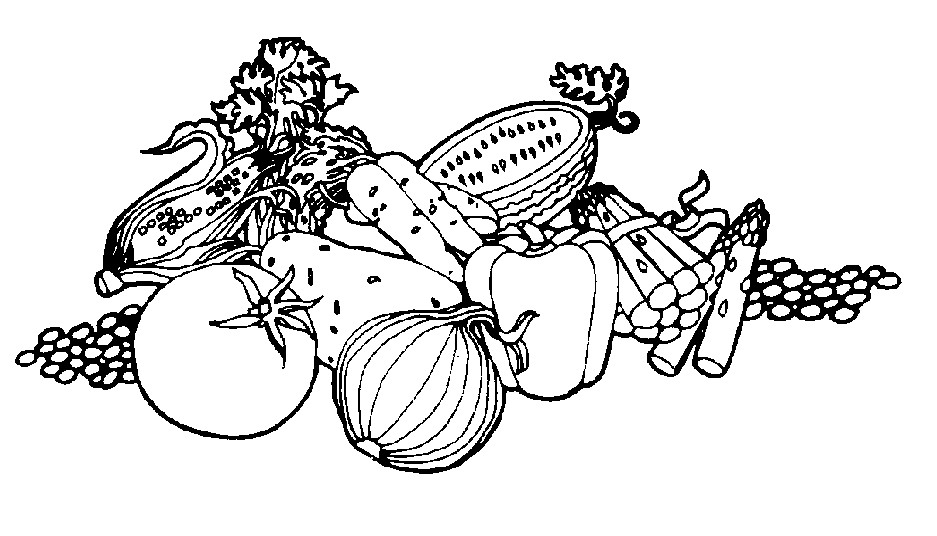 food clipart black and white - Black And White Food Clipart