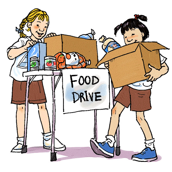 Food Drive Clip Art Gif - Helping Others Clipart