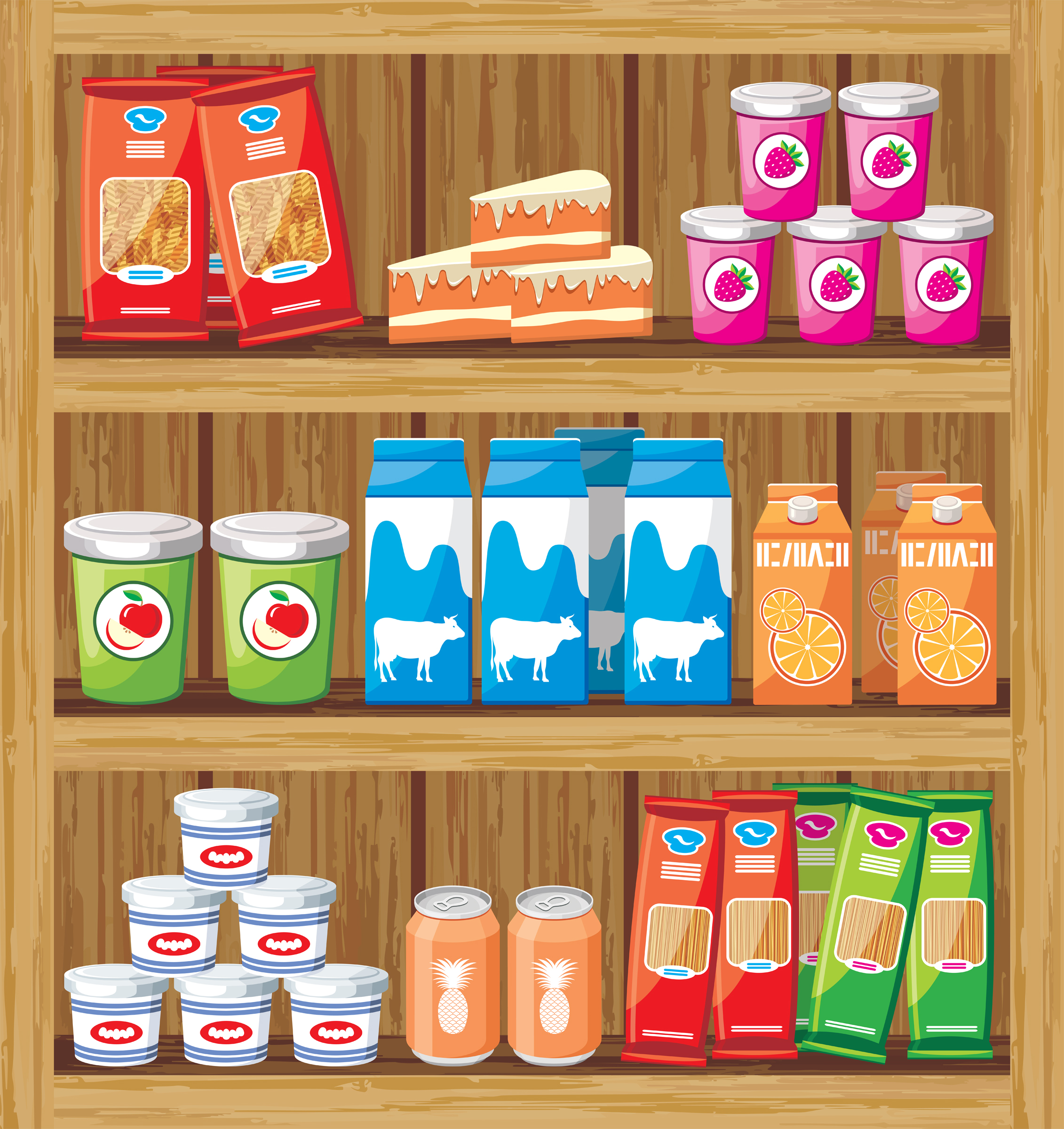 Food Shelf Clip Art