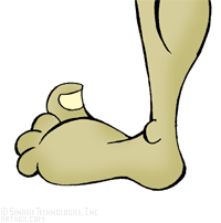 Sore Feet Clipart #1