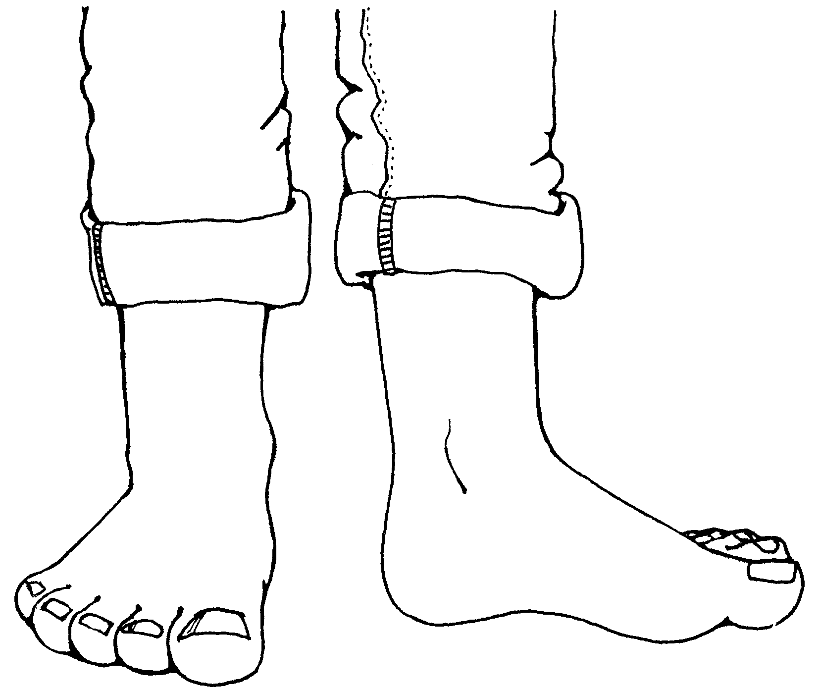 walking feet clipart