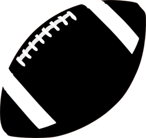 football clipart black and wh - American Football Clipart