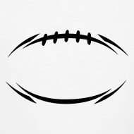 football laces clipart black 