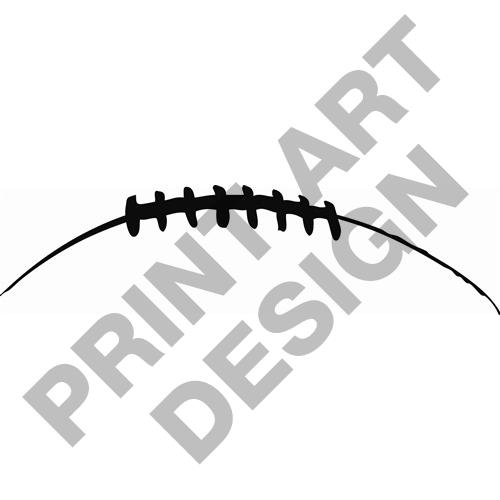 football outline graphic - Football Laces Clipart
