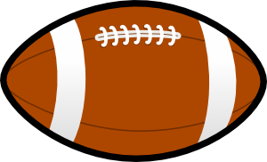 Outlined American Football .