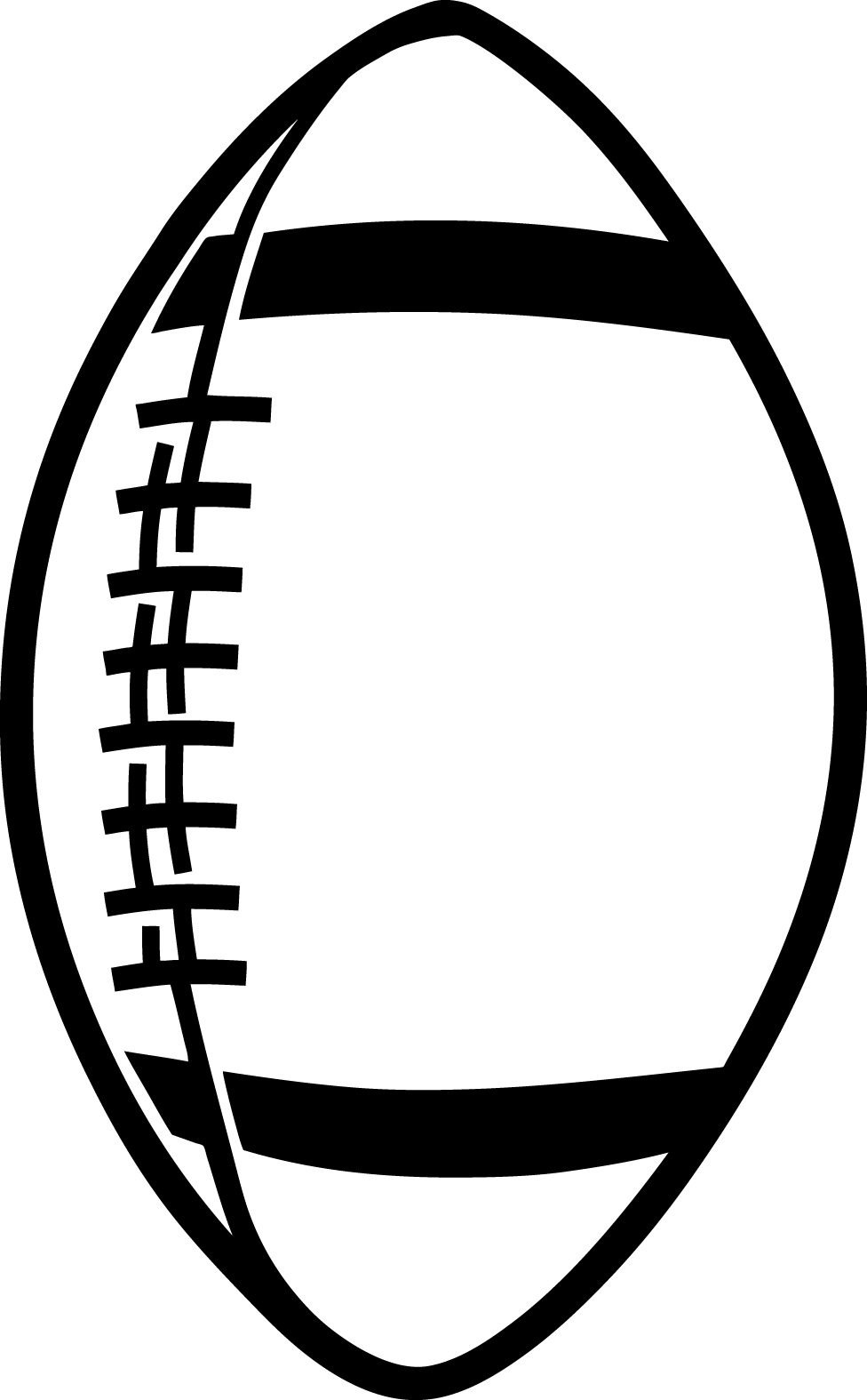 Football outline outline of a