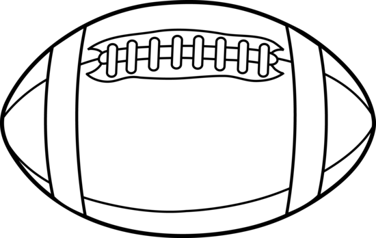 Football Clipart Black And Wh - American Football Clipart