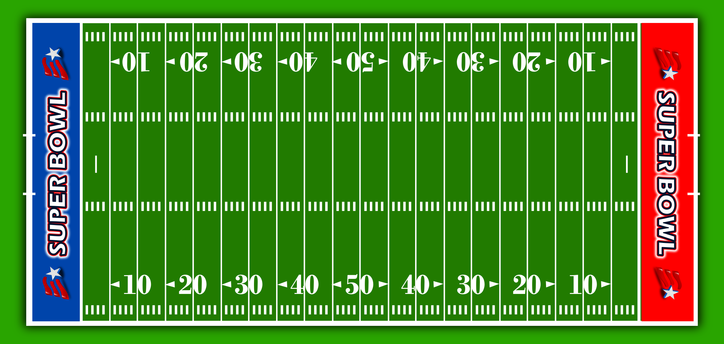 Clip Art of Football Field