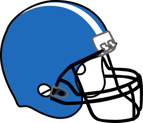 Football helmet outline clipa