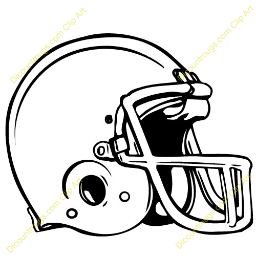 Blue football helmet clip art