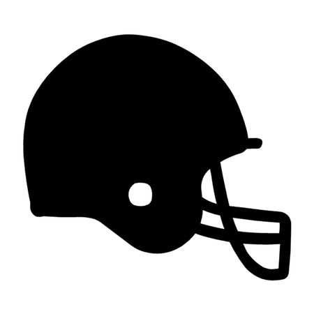 American Football Helmet Illustration