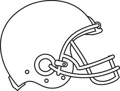 Football helmet front clipart