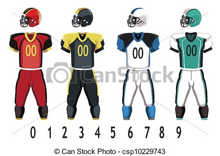 Football jersey - A vector illustration of American football.