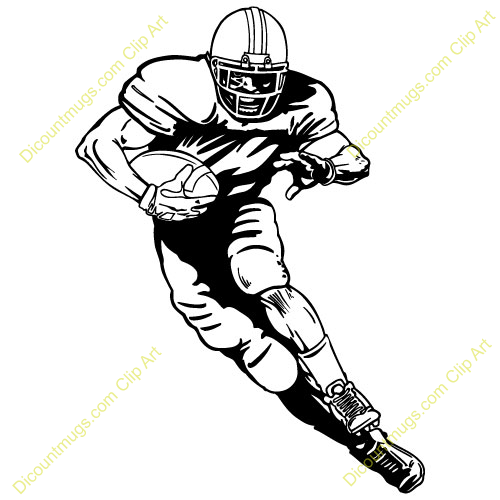 American Football Player Clipart #1