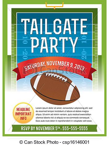 Football Tailgate Party Clipart #1