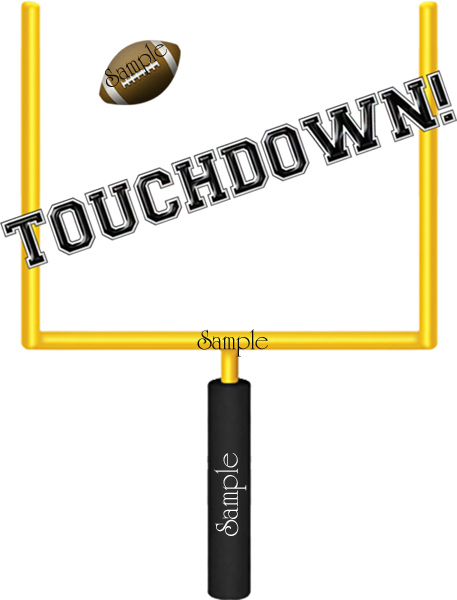 football touchdown clipart
